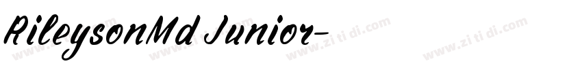RileysonMd Junior字体转换
